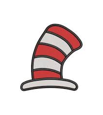 Cat In The Hat Fill Machine Embroidery Design This Is Not An Iron On Patch This Is An Embroider Machine Embroidery Machine Embroidery Designs Embroidery Files