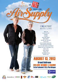 It may not be complete by any means, but greatest hits is the most durable item in air supply's spotty catalogue. Air Supply Greatest Hits Live Sm Tickets