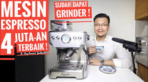 4 coffee sizes from espresso ( 40 ml) to americano xl (200 ml), hot water function , make cappuccinos and lattes with the aeroccino milk frother. Mesin Kopi Espresso 4 Juta An Terbaik Dapat Grinder Ferratti Ferro Fcm 5700ac Review Youtube