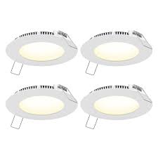 Maybe you would like to learn more about one of these? Commercial Electric 4 Inch Round White Panel Cct Led Recessed Lights 4 Pack The Home Depot Canada
