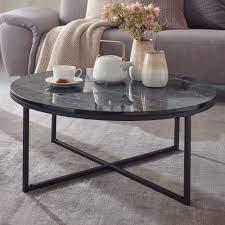 Couchtische aus marmor couchtisch marmor günstig online kaufen lionshome couchtisch marmor bei lionshome top marken günstige preise riesen auswahl jetzt super angebote entdecken und online. Couchtisch 80x36x80 Cm Mit Marmor Optik Schwarz Artkomfort