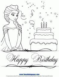 Happy birthday printable invite card. Happy Birthday Frozen 2 Coloring Pages Coloring And Drawing