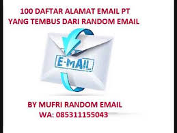 Maybe you would like to learn more about one of these? Daftar 1000 Alamat Email Pt Yang Tembus Random Email Youtube