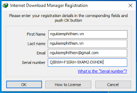 From here you need to fill in your personal details and email address, and it will ask. Share 1000 Serial Key Idm Crack Idm 6 35 Báº±ng File Host