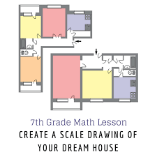 7th Grade Math Lesson Create A Scale Drawing Of Your Dream House 7th Grade Math Math Lessons Math Lessons Middle School