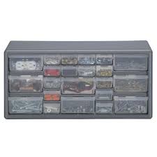 Shoe storage solution cabinet with secret compartment custom made furniture. Stack On 22 Compartments Small Parts Organizer Storage Cabinet Ds 22 The Home Depot