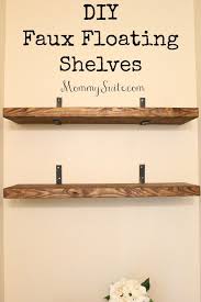 Diy Faux Floating Shelves Mommy Suite Floating Shelves Diy Floating Shelves Diy Bathroom