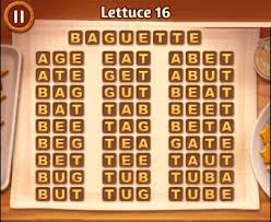 Word Cookies Lettuce Level 16 Answers Word Cookies Answers