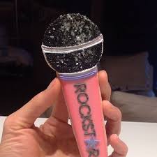 Rockstar Microphone Cookies Decoratedcookies Shortbread Cookievonster Cool Rockstar Bling Pa Music Cookies Music Themed Cakes Cookie Decorating
