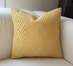 Yellow Velvet Pillow Coversluxury Yellow Gold Etsy In 2020 Velvet Throw Pillows Velvet Pillow Covers Gold Pillows