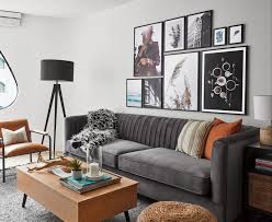 Modern Retro Living Room Devon Grace Interiors Living Room Orange Black Living Room Burnt Orange Living Room
