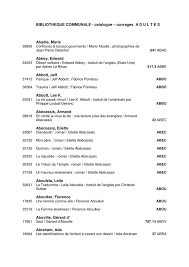 Bibliotheque Communale Catalogue Villars Sur Manualzz