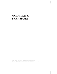 Check spelling or type a new query. Juan De Dios Ortuzar Luis G Willumsen Auth Modelling Transport Fourth Edition 2011