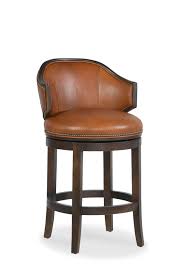 upholstered wood swivel stool