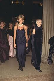 Princess Diana Once Wore A Lace Slip Dress With A Choker To The Met Gala Met Gala Dresses Met Gala Looks Gala Dresses
