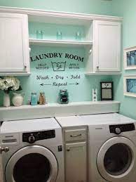 Such A Cute Laundry Room Shabby Chic Laundry Room Laundry Room Remodel Laundry In Bathroom