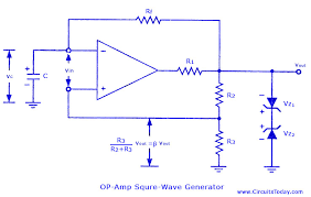 Square Wave Generator Using Op Amp