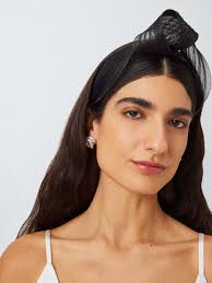 John Lewis Avery Knotted Headband Fascinator, Black