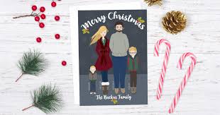 An elegant ecard for all your loved ones to make them feel special. Diy Whimsical Family Portrait Christmas Card How You Can Make Yours