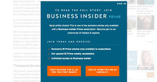 Business Insider Website Rolls Out A Paid Content Offering Wsj