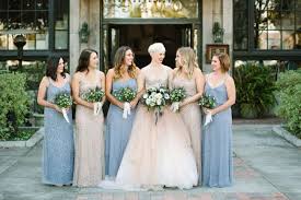 Sequin Bridesmaids In Champagne And Steel Gray Wedding Bridesmaids Dresses Blue Bridesmaid Sequin Bridesmaid
