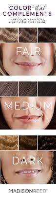 Color That Complements Hair Color Skin Tone A Match For Every Shade Finding The Right Hair Color Is Skin Tone Hair Color Hair Color Colors For Skin Tone