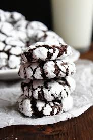 Amerikanische Schoko Cookies Cookies Rezept Schokolade Crinkle Cookies Platzchen Rezept Einfach Schokoladenkuchen Rezept