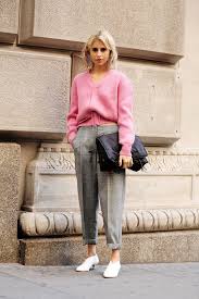 Calça Xadrez Feminina Preta E Branca Xadrez Principe De Gales E A Tendencia Do Momento Mulheres Estilo De Rua Look Com Calca Calca Cinza