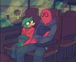 Red guy and duck guy are going to school! : r/DHMIS