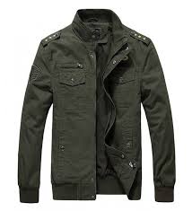 Shop Men S Lightweight Fashion Cotton Jackets 208 Army Green Cd17x6c90ie And Discover The Latest Fashion And Mens Outerwear Jacket Mens Jackets Men Casual