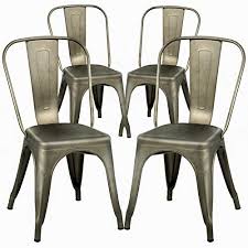 Dining Chairs Set Of 4 Metal Chairs Patio Chair Dining Ro Https Www Amazon Com Dp B07n82fm7j Ref Cm S Restaurant Chairs Outdoor Dining Chairs Metal Chairs