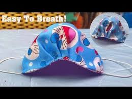 New Design Breathable Face Mask Tutorial It Doesn T Touch Mouth And Nose Diy Trefay Youtube In 2020 Easy Face Mask Diy Mask For Kids Face Masks For Kids