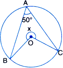 Where x,y are the coordinates of each point and r is the radius of the circle. Find X In The Adjoining Figure O Is The Centre Of The Circle From Mathematics Circles Class 9 Cbse