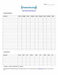 40 Effective Workout Log Calendar Templates Template Lab