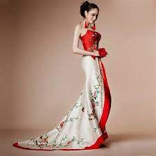 White Chinese Wedding Dress 2018 2019 My Clothes Trend Japanese Wedding Dress Painted Wedding Dress Japanese Style Dress