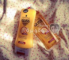 شامبو وبلسم جليس لعلاج الشعر المقصف gliss repair split ends hair repair shampoo mustard bottle