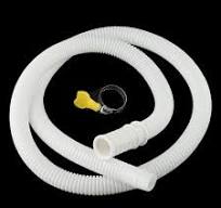 Plastic Flexible Air Conditioner Drain Pipe Water Hose 1Meter Length White
