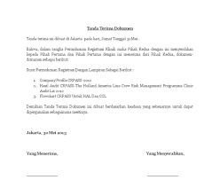 2 october 2014 menyerahkan dokumen yang terdiri dari 1. Contoh Surat Tanda Terima Pengiriman Dokumen Contoh Surat