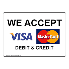 Maybe you would like to learn more about one of these? We Accept Visa Mastercard Debit And Credit Sign Nhe 17964