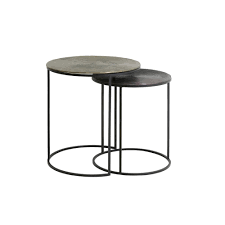 Bridger bronze side table by caste. Side Table Talca Ant Copper Bronze Circ 49x52cm Clanbay