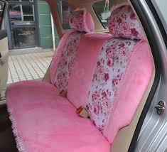 Bow Lace Universal Auto Car Seat Cover Set Short Velvet 19pcs Pink L2 Jpg 750 683 Car Seat Cover Sets Pink Car Seat Covers Car Seats