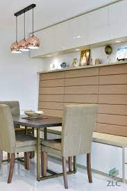 Zlc Singapore Settee Bench With Overhanging Pendant Lights In Rose Gold Breakfast Table Bench Table Table