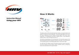 Locate the hrv controller in your home. How It Works