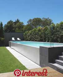 Elevated Ground Pool That Would Even Fit Into A City Garden Bodenpool Ei Elevated Ground Pool Small Backyard Pools Swimming Pools Backyard Garden Pool