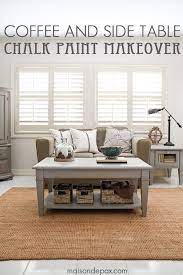 See more ideas about coffee table, chalk paint coffee table, painted furniture. Gray Chalk Paint Coffee And Side Table Maison De Pax