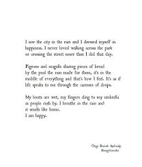 Happy Rain Poem Ozge S World Rain Poems Poems Happy