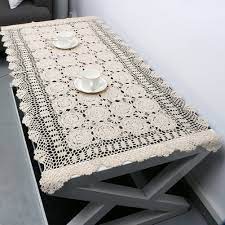 87 h x 130 w x 0.1 d wayfair north america $ 69.99. Wshine Crochet Cotton Sofa Table Cover Lace Doilies Tablecloth For Furniture For Sale Online Ebay
