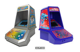 The arcade cabinet has a 24 16:9 lcd monitor for excellent game play. Mini Arcade Games From Coleco Toy Tales