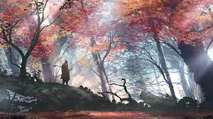 Sekiro 4k Wallpaper Samurai Wallpaper Artwork Dual Monitor Wallpaper
