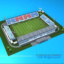 Soccer Stadium 3d Model In 2020 Soccer Stadium Stadium Stadium Design
